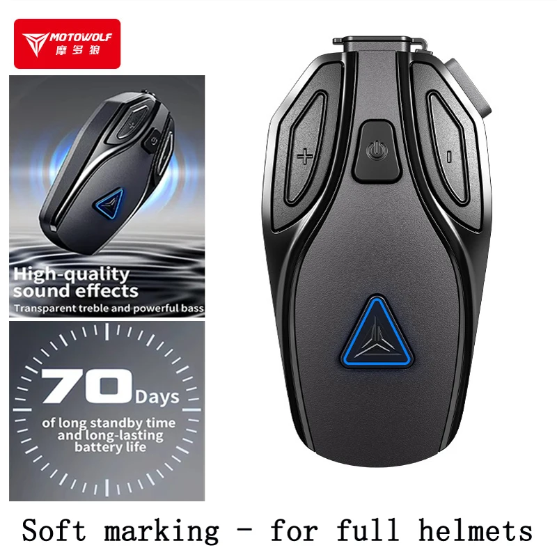 Full Face Motorcycle Helmet With Bluetooth - Auricolare Bluetooth per casco da moto