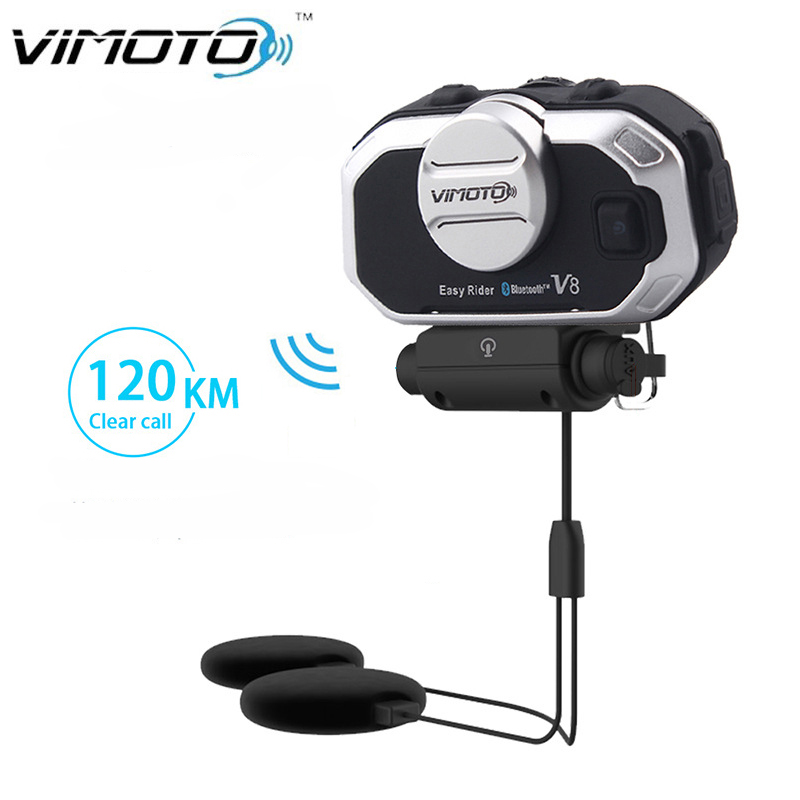 Full Face Motorcycle Helmet With Bluetooth - Vimoto V8 Auricolare per casco moto