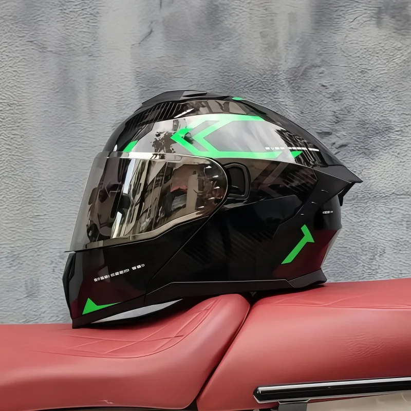 Casco da moto integrale unisex - Dual Visor Motorcycle Racing Helmet recensione e prezzo