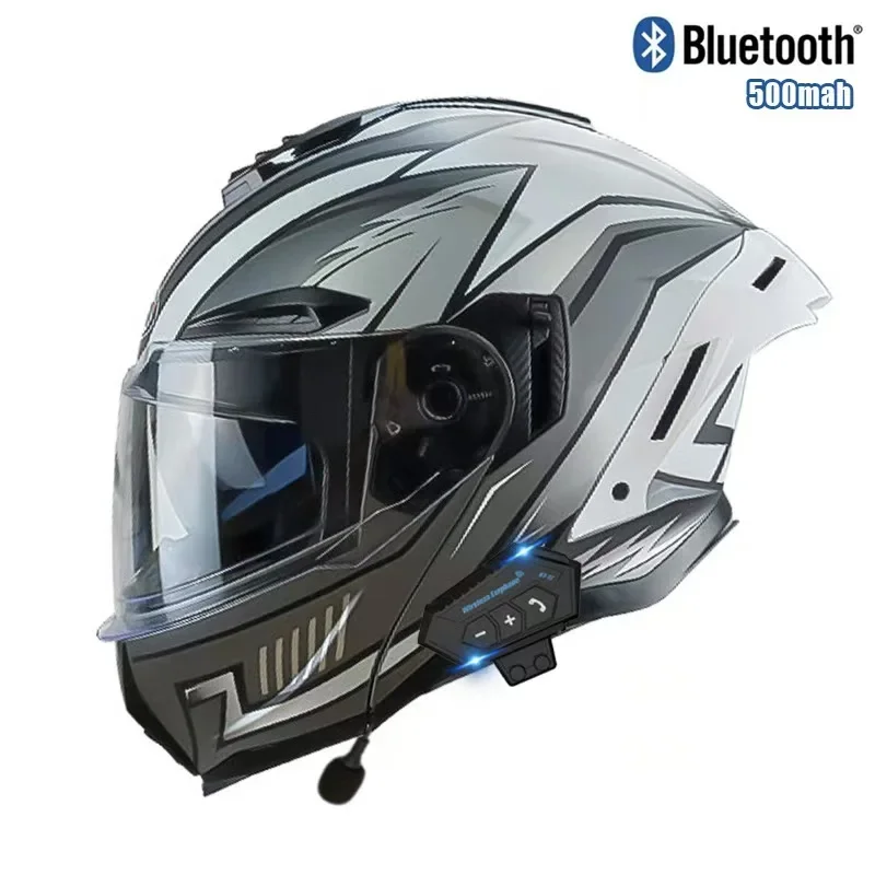 Casco moto apribile con casco  - Full Face Motorcycle Helmet With Bluetooth recensione e prezzo