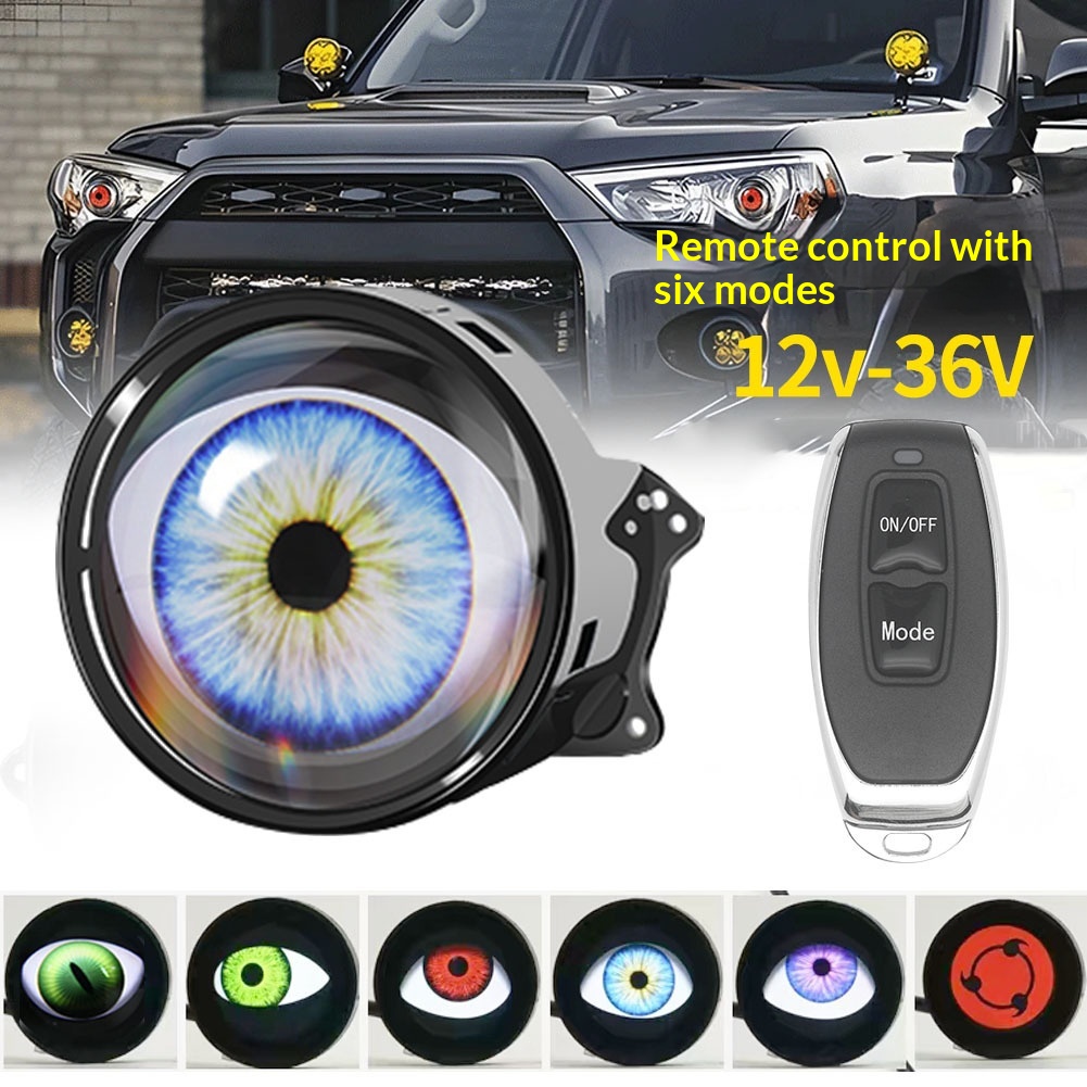 Faro a LED Devil Eye, lampada  - Universal Motorcycle Led Headlight Projector recensione e prezzo