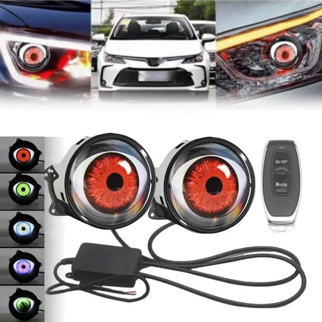 Faro a LED Devil Eye, lampada  - Universal Motorcycle Led Headlight Projector recensione e prezzo