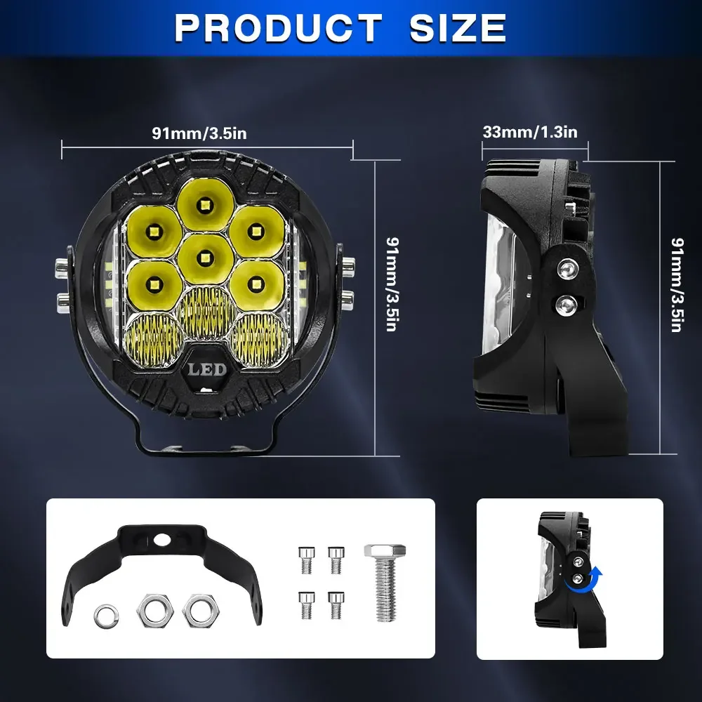 3 pollici Led Search Bar Wok L - Universal Motorcycle Led Headlight Projector recensione e prezzo